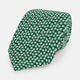 Forest Green Flower Patterned Silk Tie