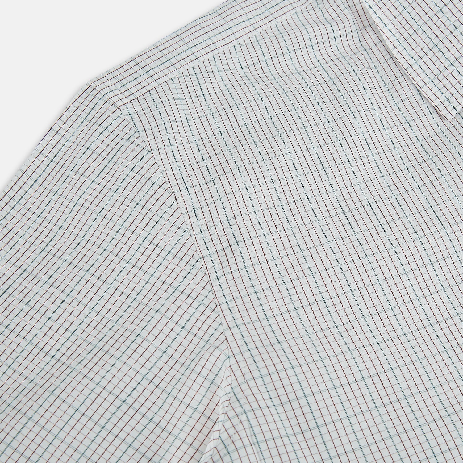 Image 6 of product BURGUNDY AND GREEN DOUBLE GRID CHECK WESTMINSTER SHIRT
