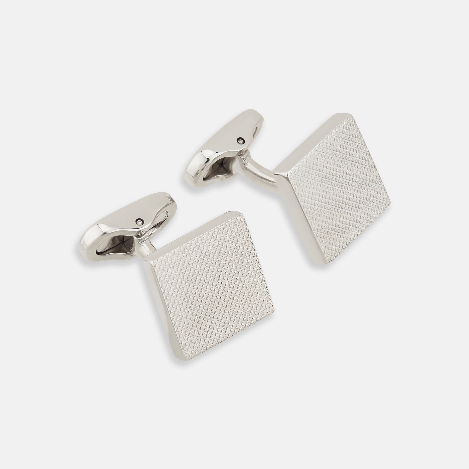Image 1 of product Silver Textured Square Cufflinks