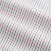 Hand Rolled Red and Navy Pinstripe Handkerchief