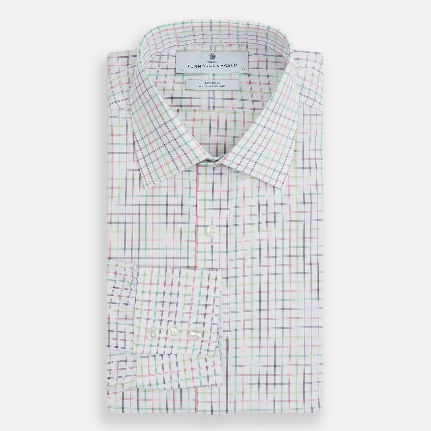 Image 4 of product Multicoloured Double Grid Check Mayfair Shirt
