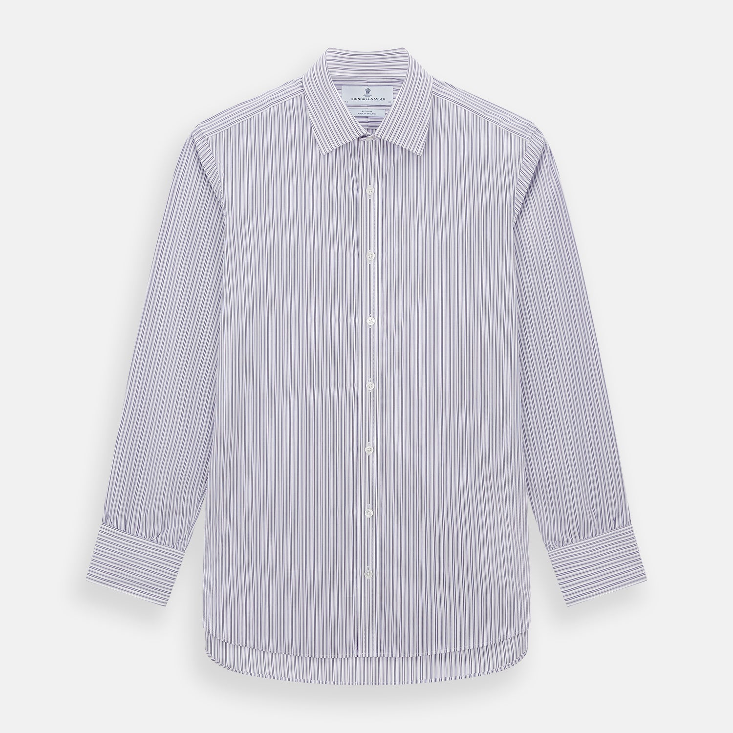 Image 1 of product Purple Ticking Stripe Mayfair Shirt