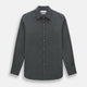 The Charcoal Melange Westminster Shirt by Turnbull & Asser features a long-sleeve, button-up design with a Turnbull collar and buttoned cuffs, offering classic British craftsmanship in a timeless style.