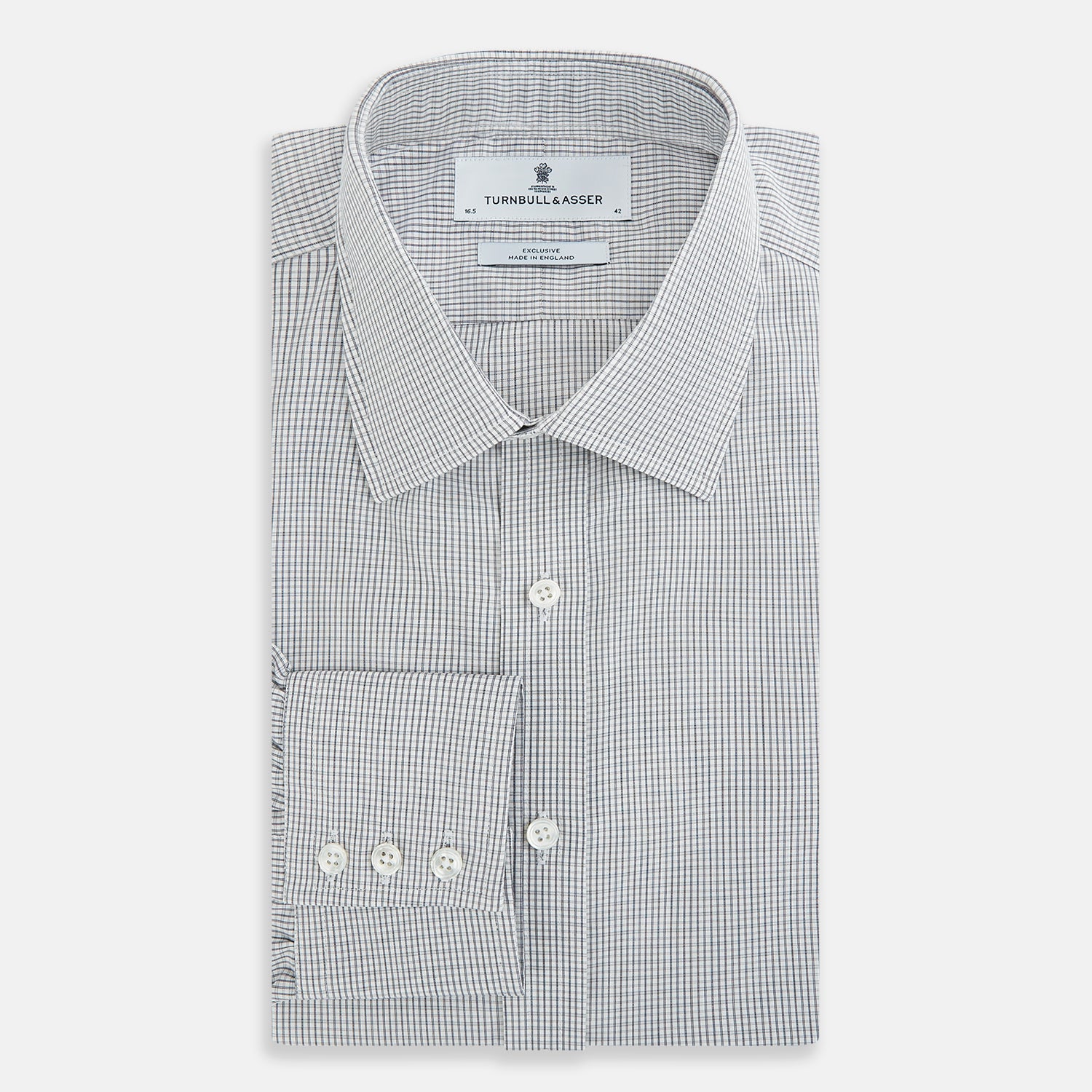 Image 5 of product Midnight Blue Micro  Tattersall Check Mayfair Shirt