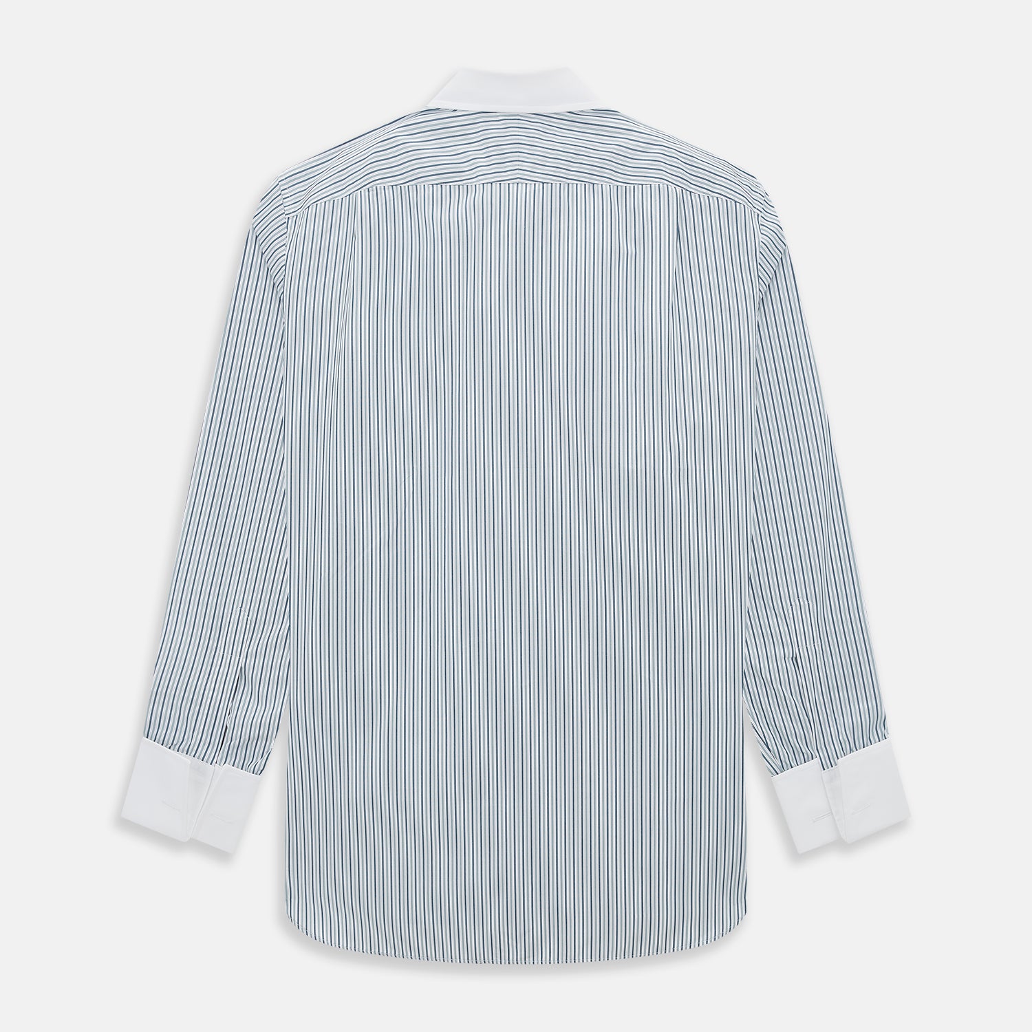 Image 3 of product Green Double Stripe Shirt with Contrast T&A Collar and Cuffs