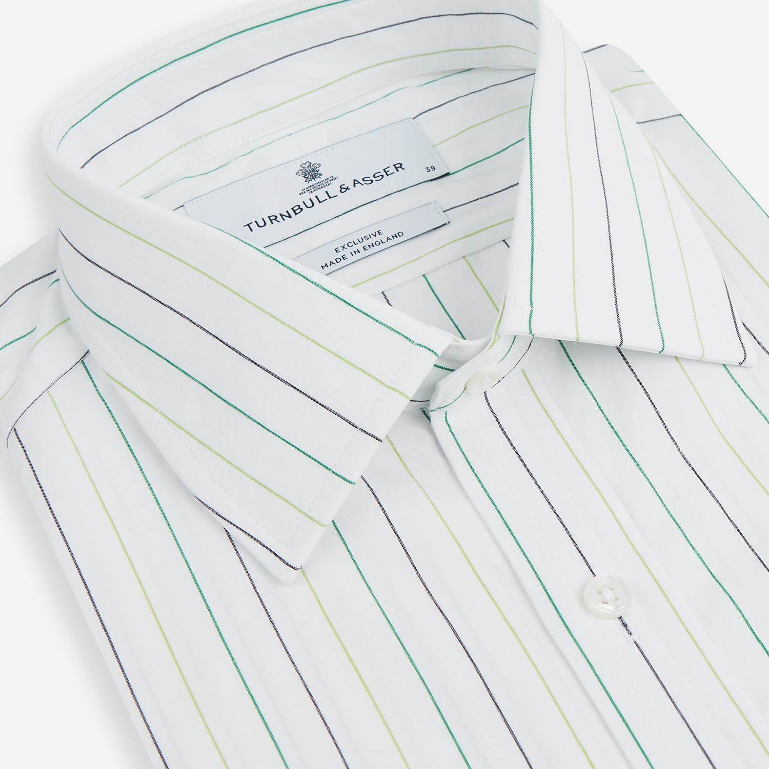 Image 2 of product Green Wide Pinstripe Mayfair Shirt