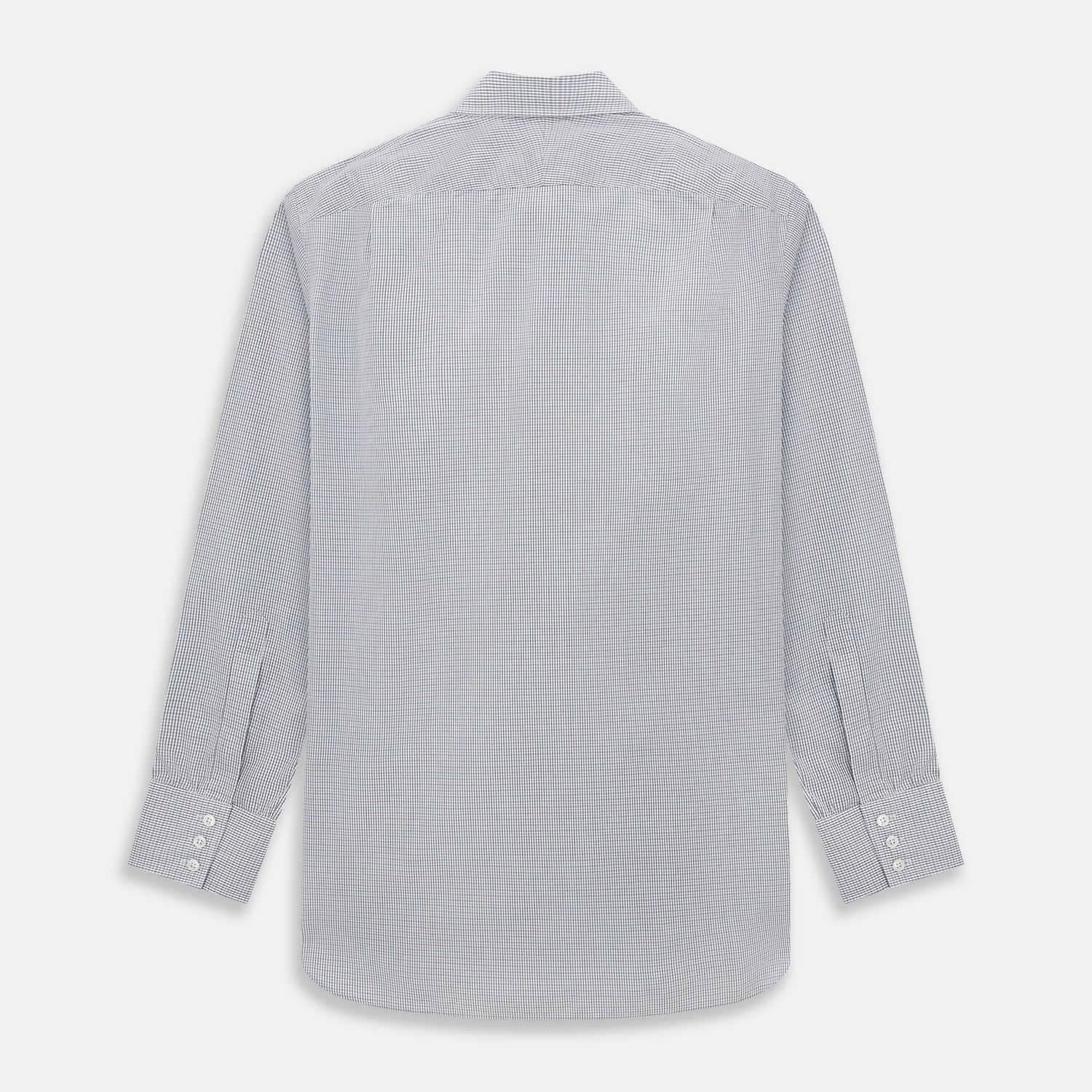 Image 3 of product Midnight Blue Micro  Tattersall Check Mayfair Shirt