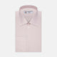 The Turnbull & Asser Pink Cotton Shirt features a T&A collar, 3-button cuffs, and a clean-cut design, displayed neatly folded against a plain white background.