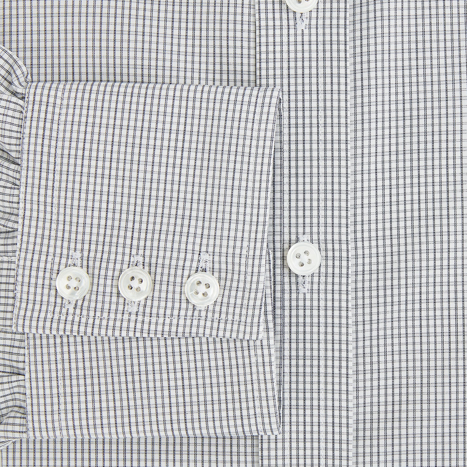 Image 4 of product Midnight Blue Micro  Tattersall Check Mayfair Shirt