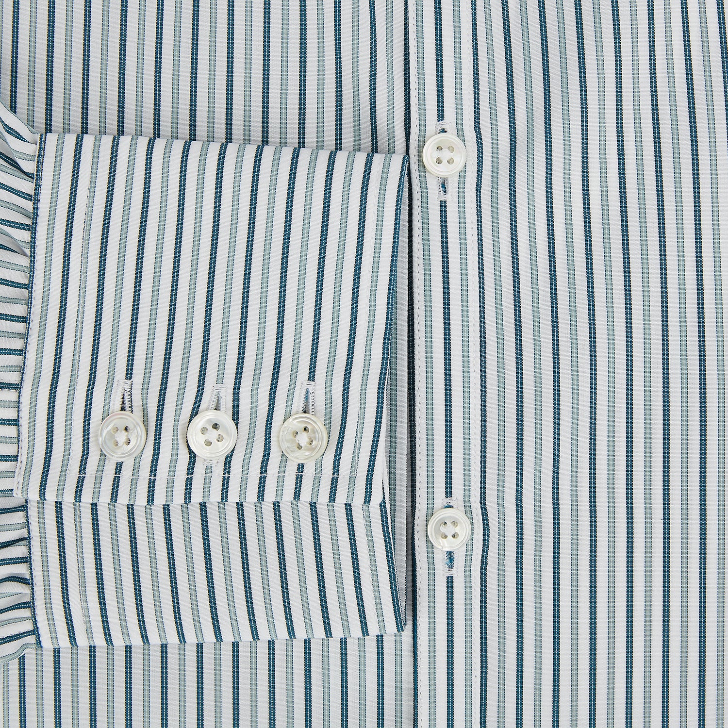 Image 4 of product GREEN DOUBLE STRIPE WESTMINSTER SHIRT