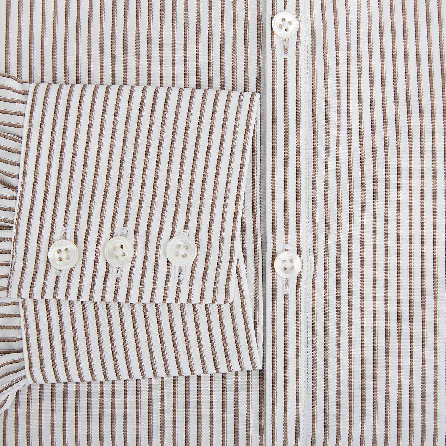 Image 4 of product Coffee Multi Stripe Westminster Shirt