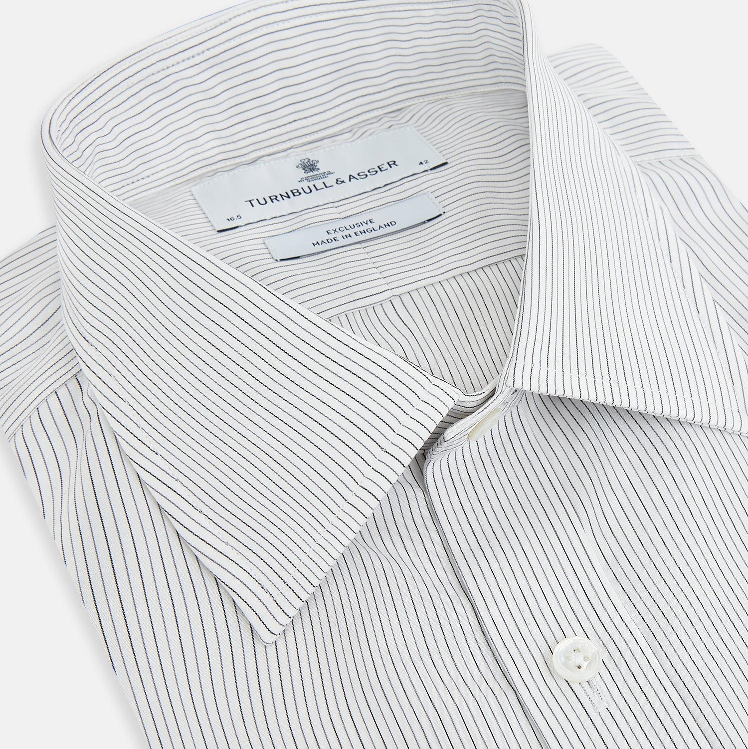 Image 2 of product Midnight Blue and Grey Fine Stripe Mayfair Shirt