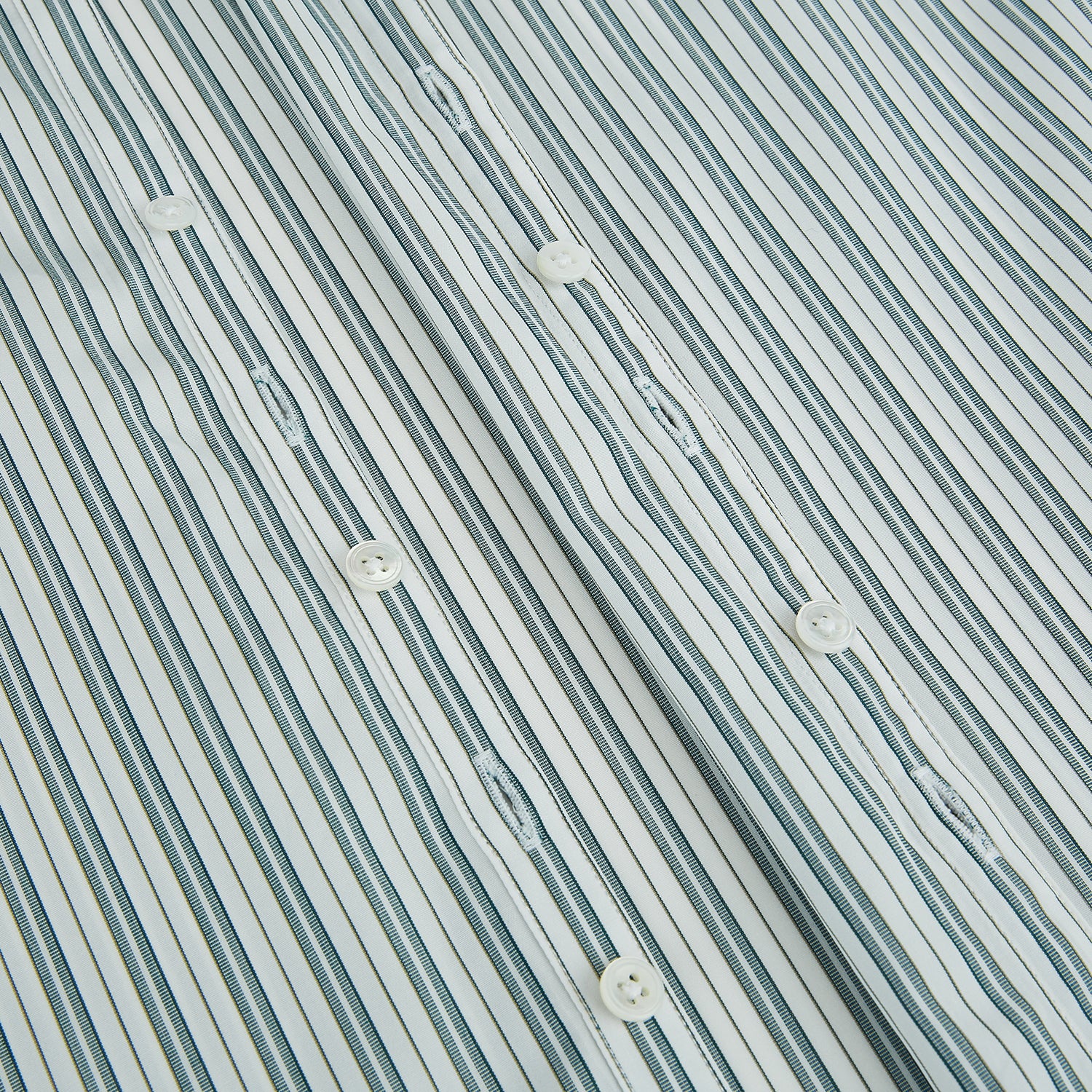 Image 7 of product OLIVE & SAGE GREEN MULTI TRACK STRIPE WESTMINSTER SHIRT
