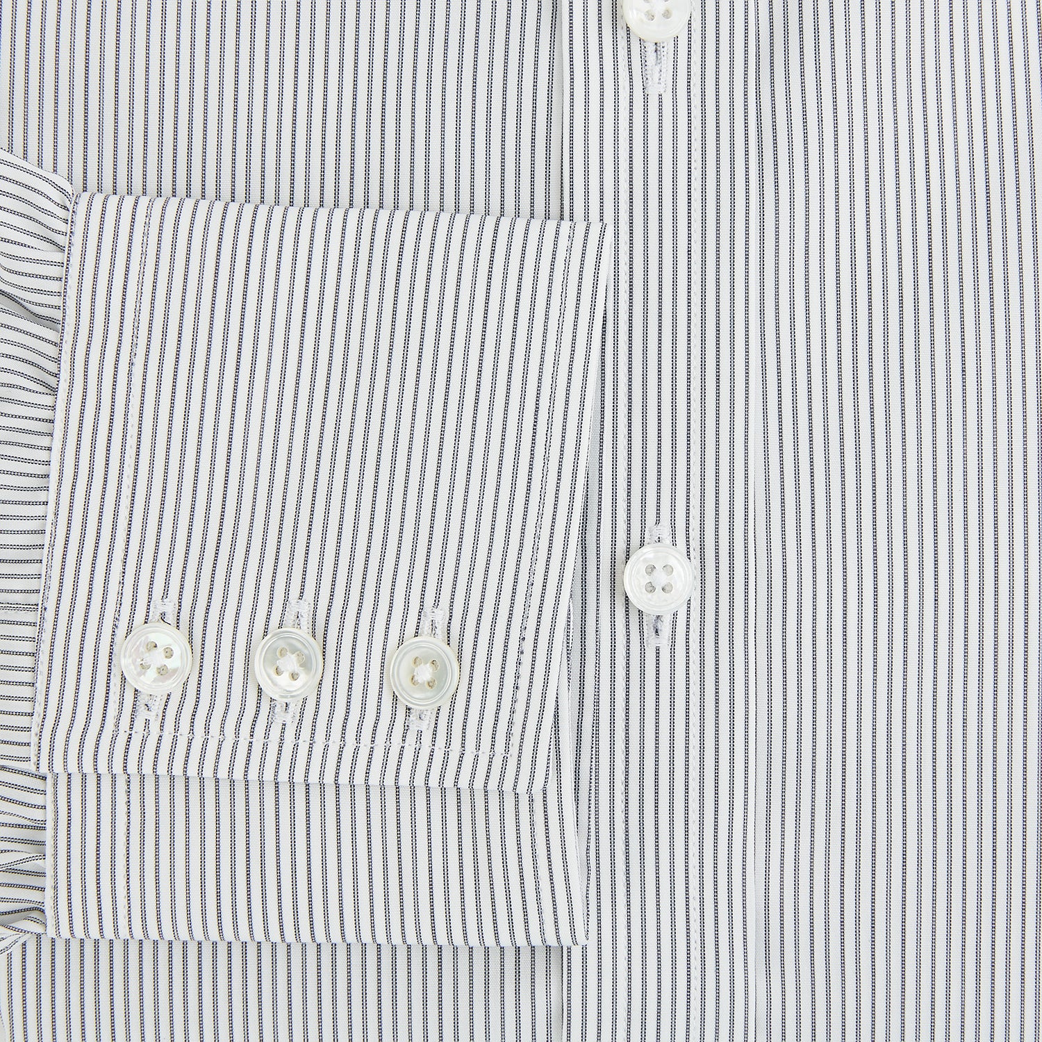 Image 4 of product Midnight Blue Fine Track Stripe Mayfair Shirt