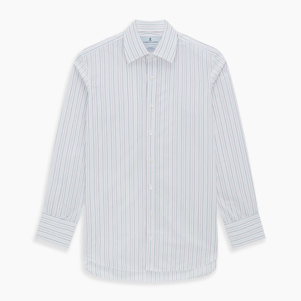 Image 7 of product Pink and Blue Wide Pinstripe Mayfair Shirt