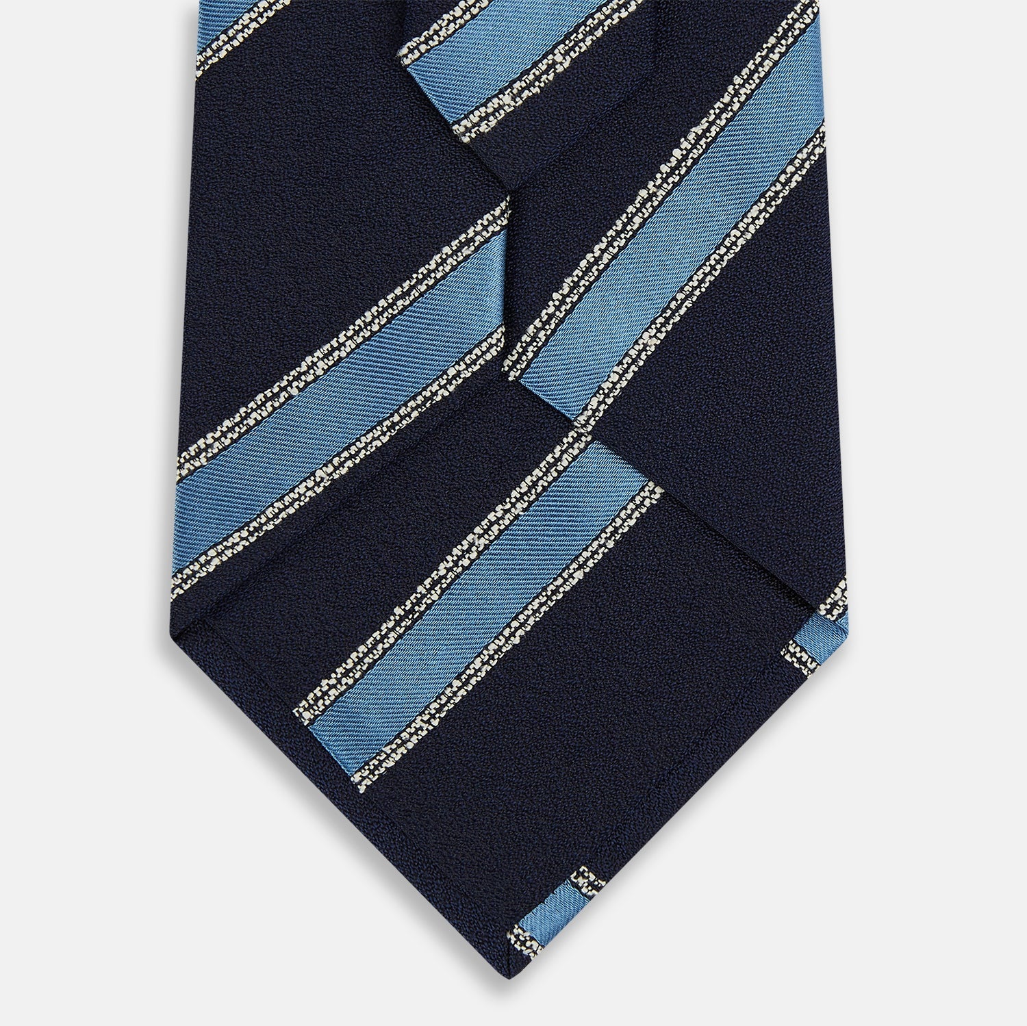 Image 3 of product Navy Multi Stripe Silk Tie