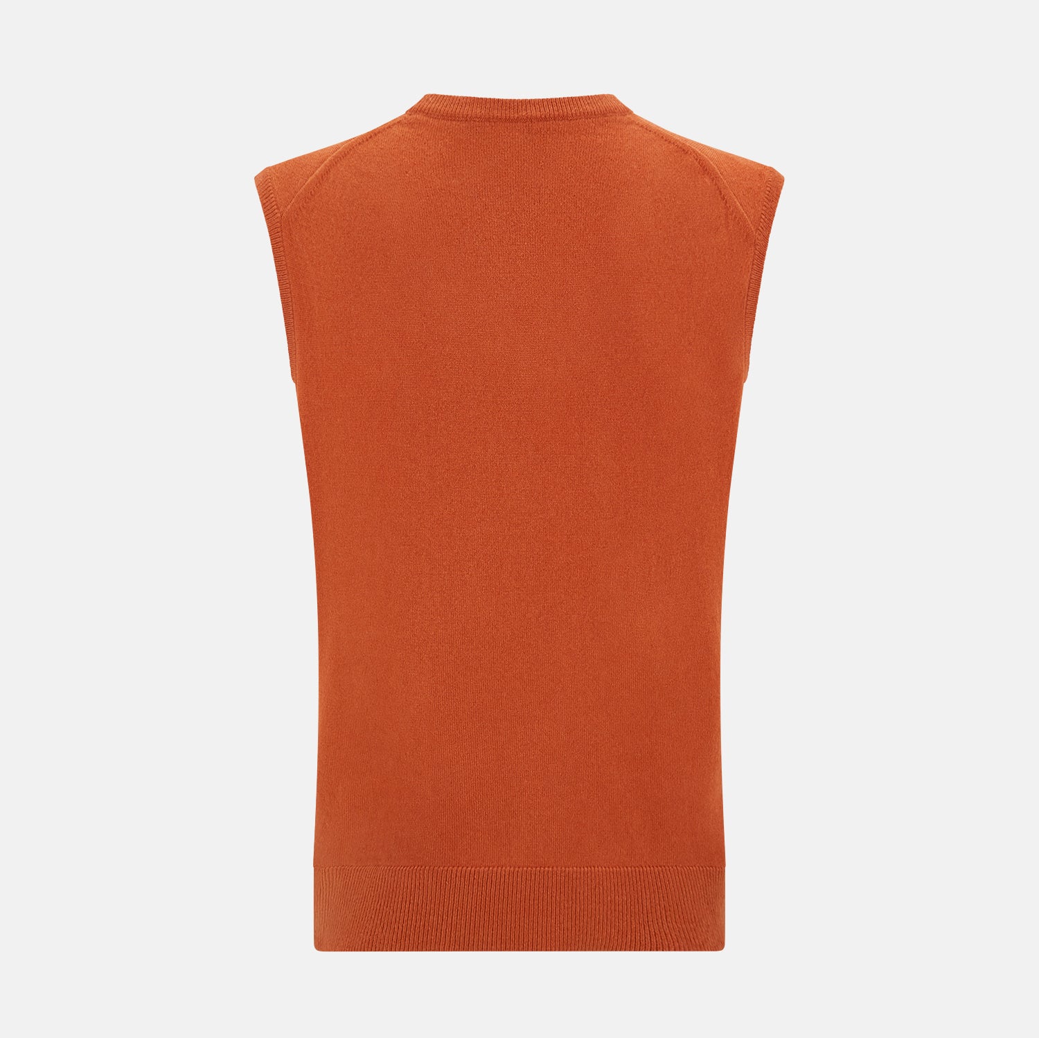 Image 3 of product Orange Cashmere V-Neck Vest