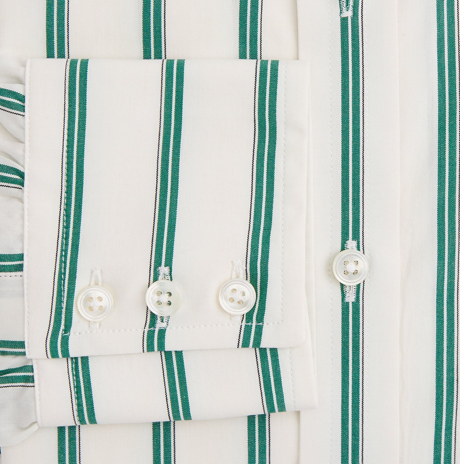 Image 4 of product Green Double Track Stripe Mayfair Shirt