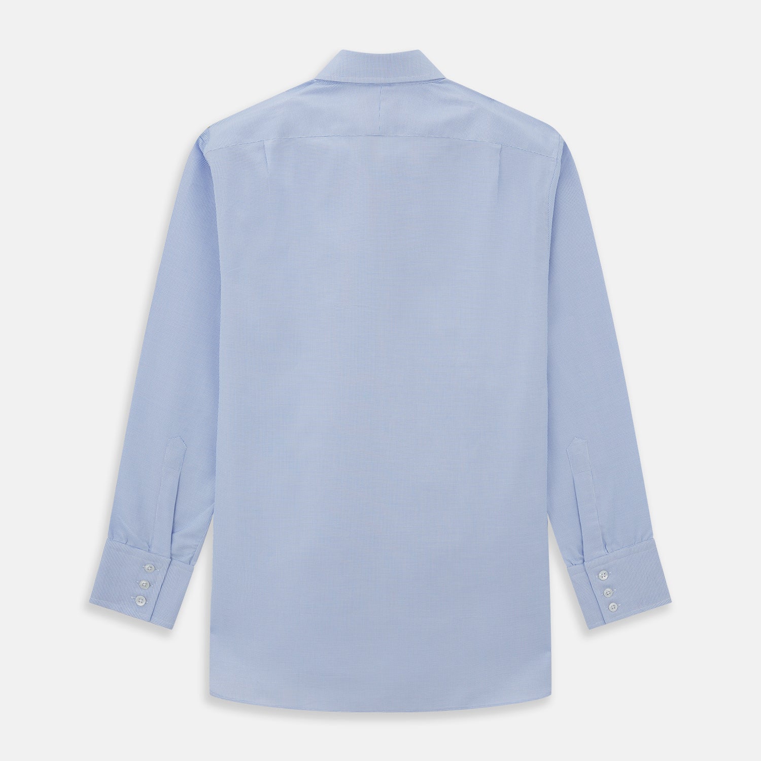 Image 4 of product BLUE MULTI-CHECK COTTON REGULAR FIT SHIRT