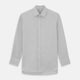 SILVER MULTI-CHECK COTTON REGULAR FIT SHIRT