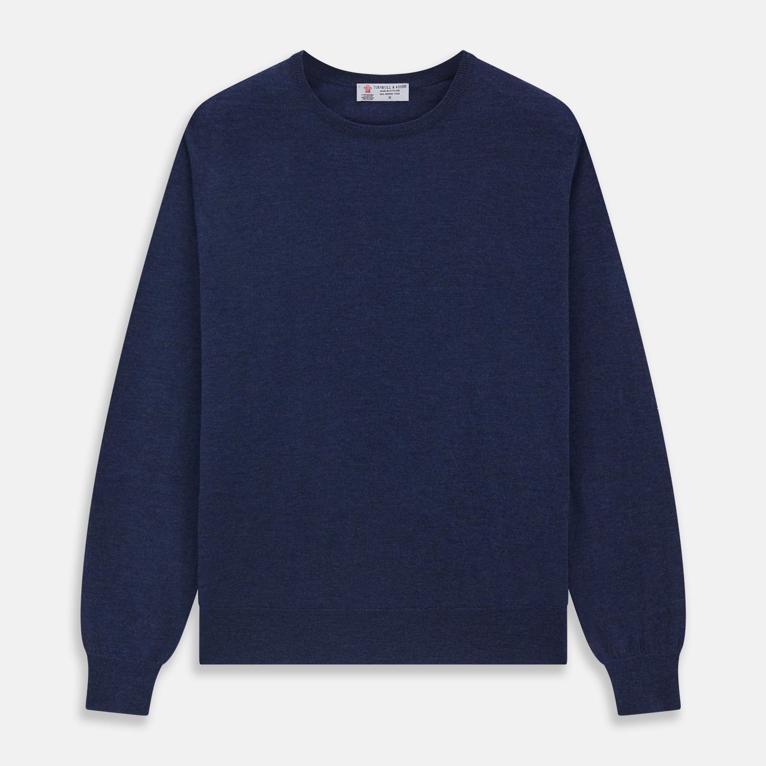 Image 1 of product Blue Crew Neck Merino Wool Jumper