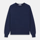 Blue Crew Neck Merino Wool Jumper