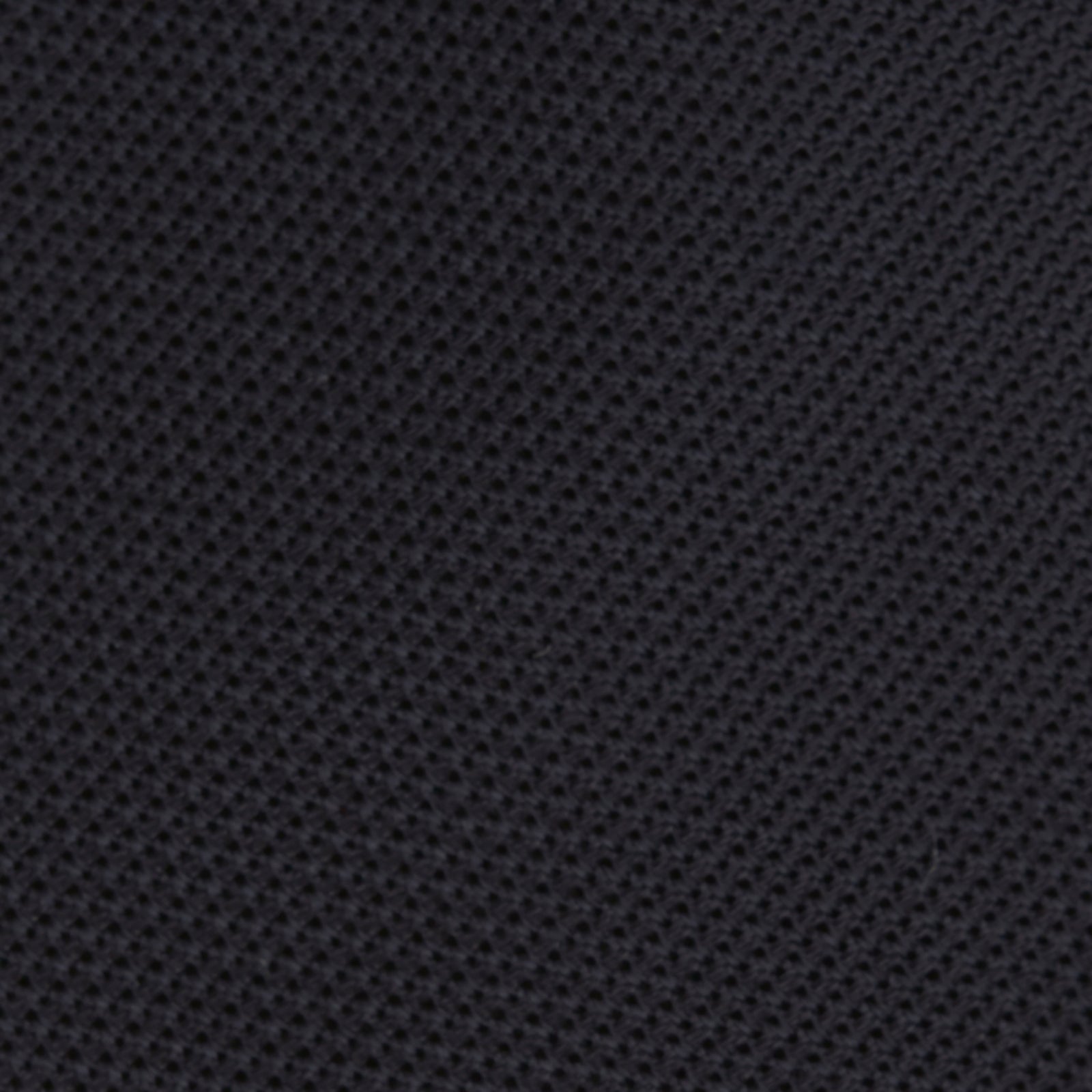 Image 3 of product A neatly rolled Turnbull & Asser Navy Grenadine Silk Tie with a textured, knitted appearance is displayed on a white background.