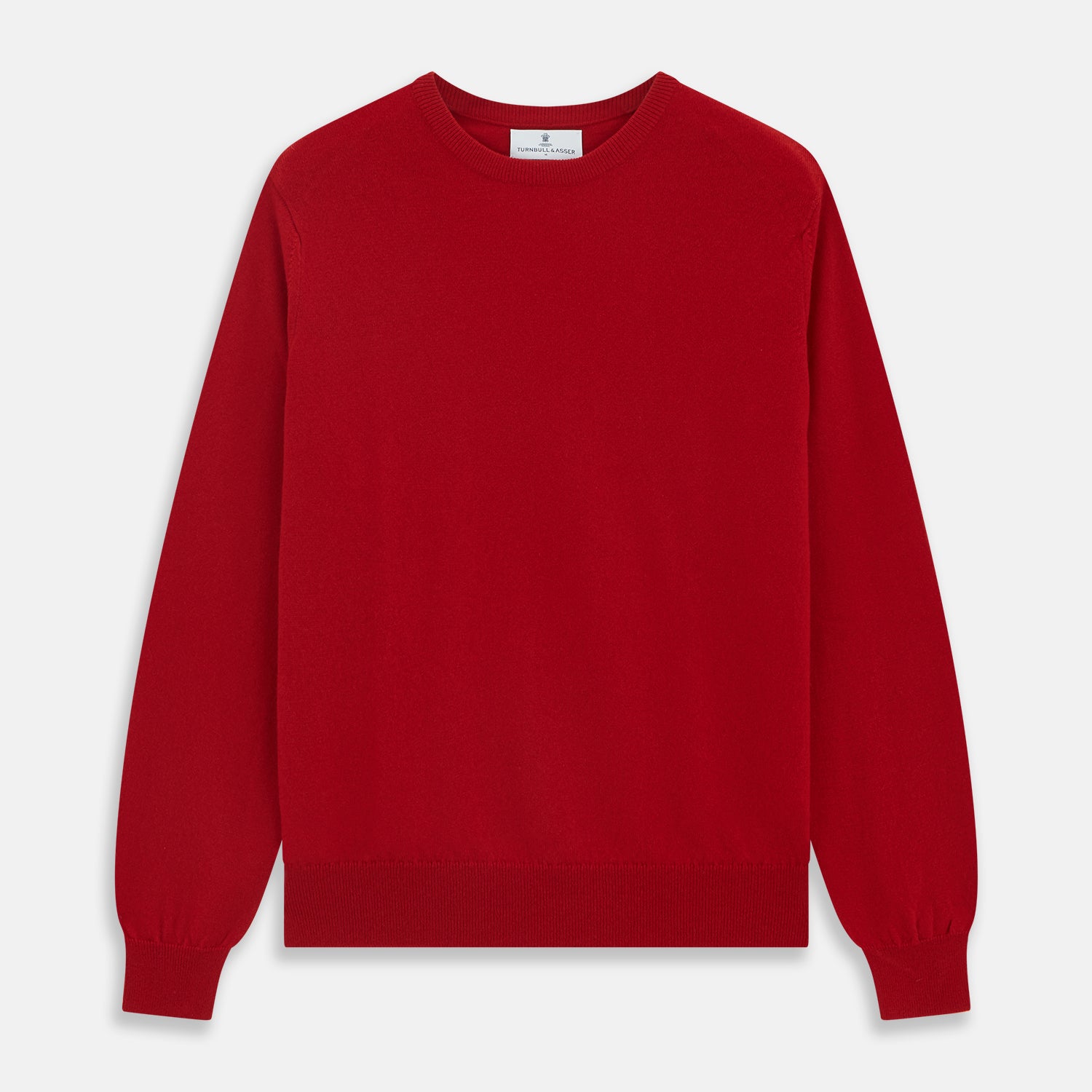 Image 1 of product Deep Red Crew Neck Cashmere Jumper