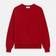 Deep Red Crew Neck Cashmere Jumper