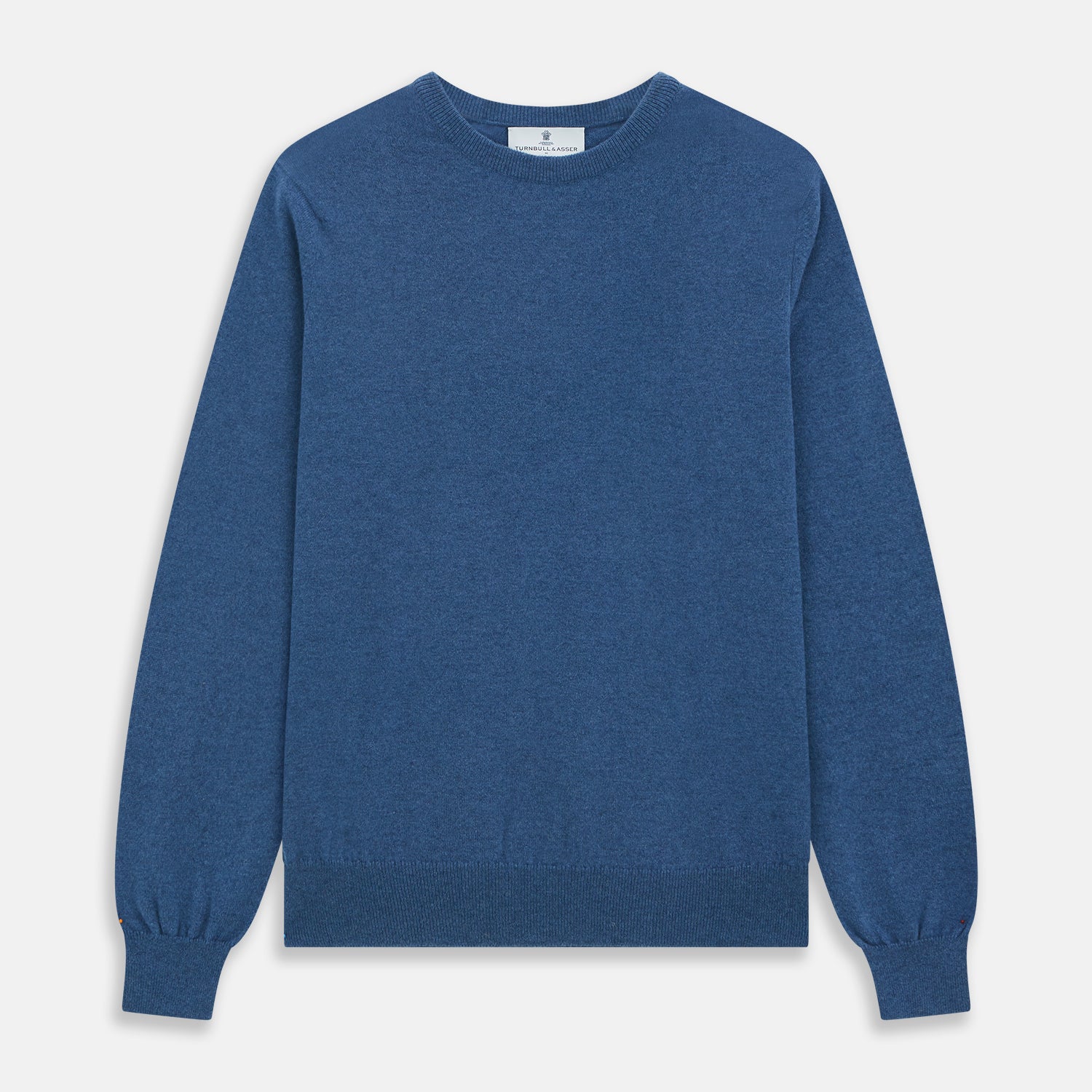 Blue Crew Neck Cashmere Jumper