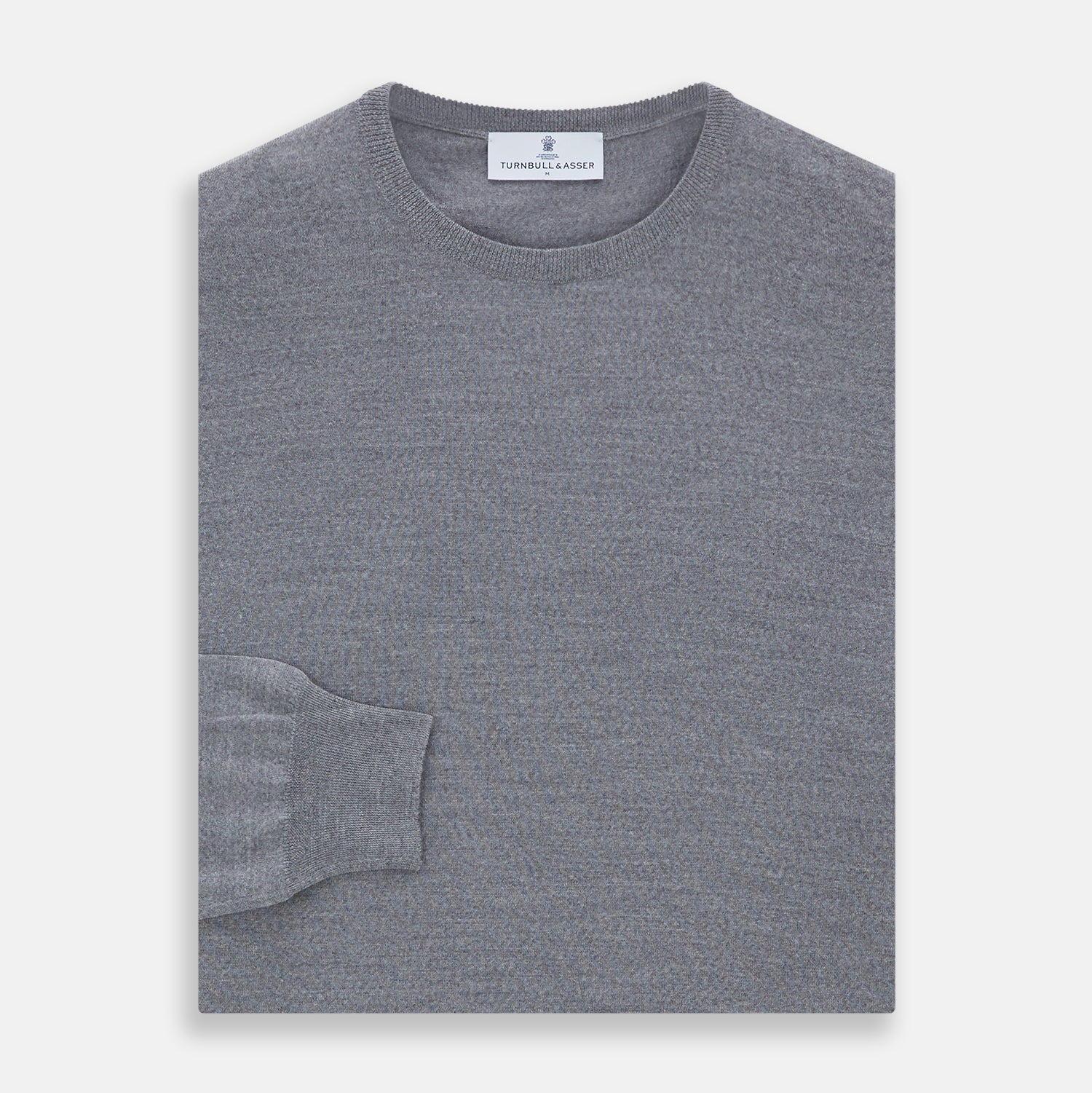 Image 3 of product Grey Crew Neck Merino Wool Jumper