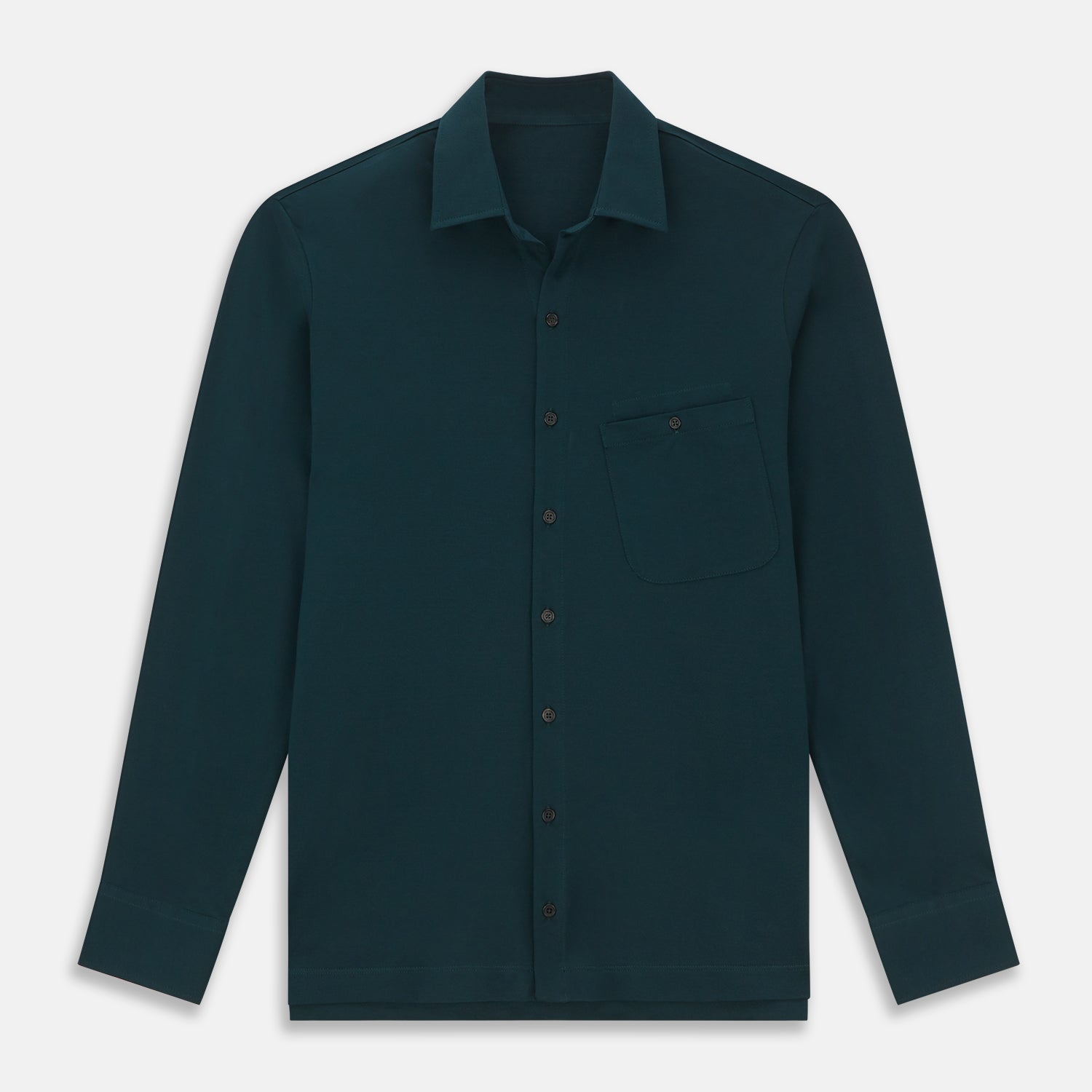 Image 1 of product Dark Green Pique Shirt