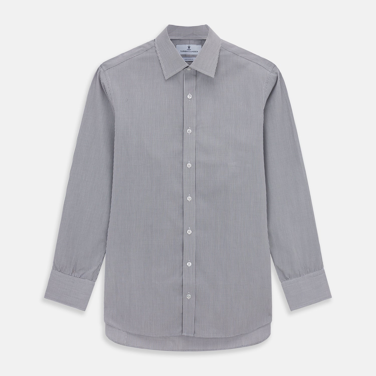 Image 1 of product Dark Blue and White Graph Check Mayfair Shirt