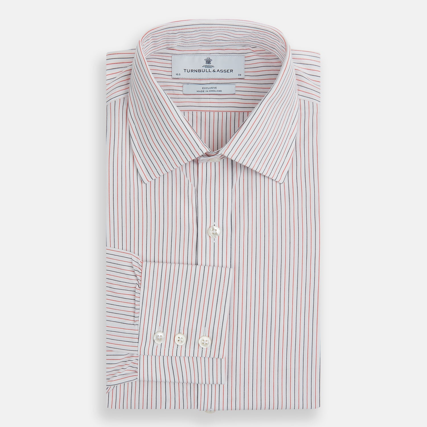 Image 4 of product Red and Navy Pinstripe Mayfair Shirt