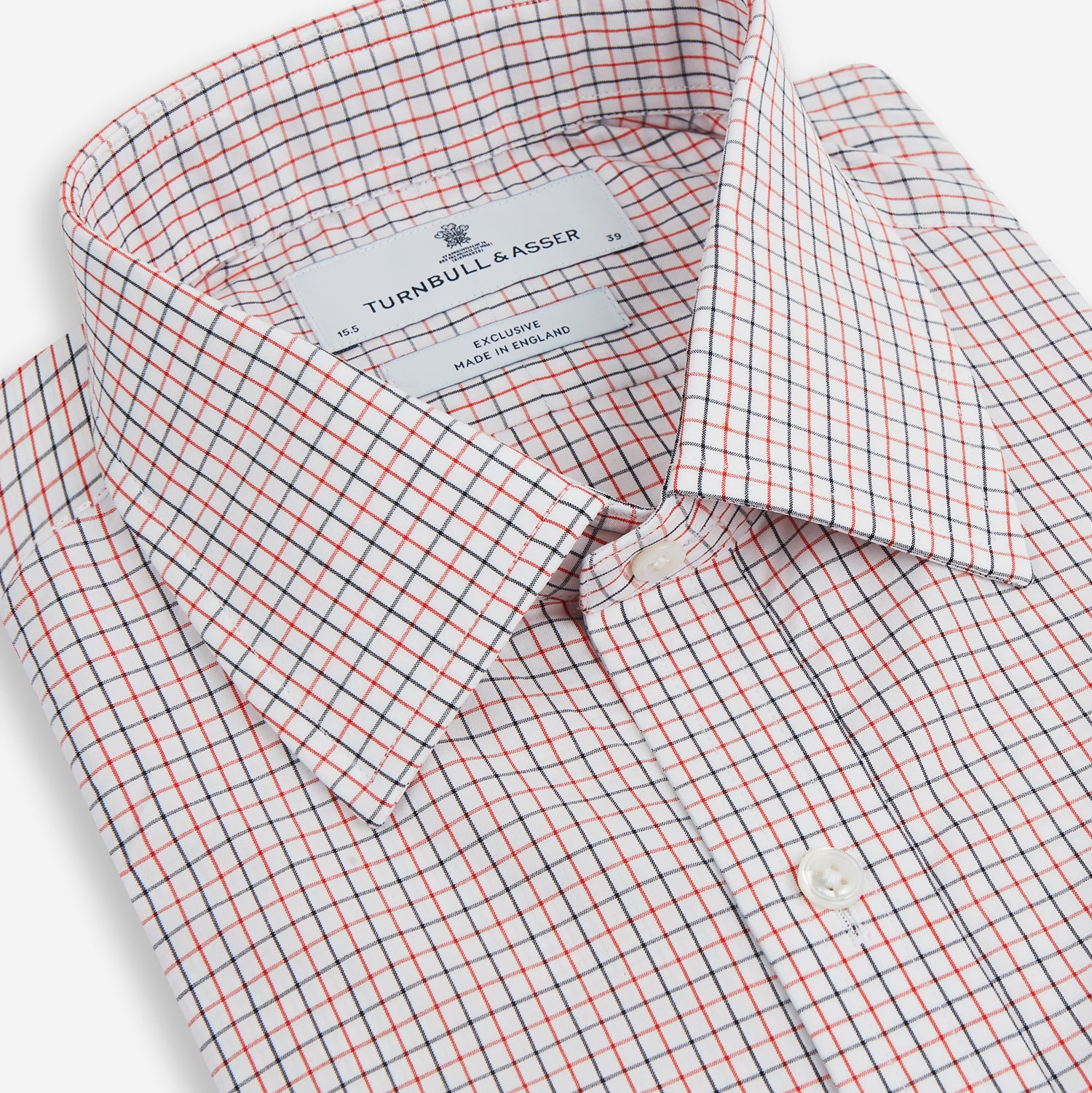 Image 2 of product Red and Navy Graph Check Mayfair Shirt