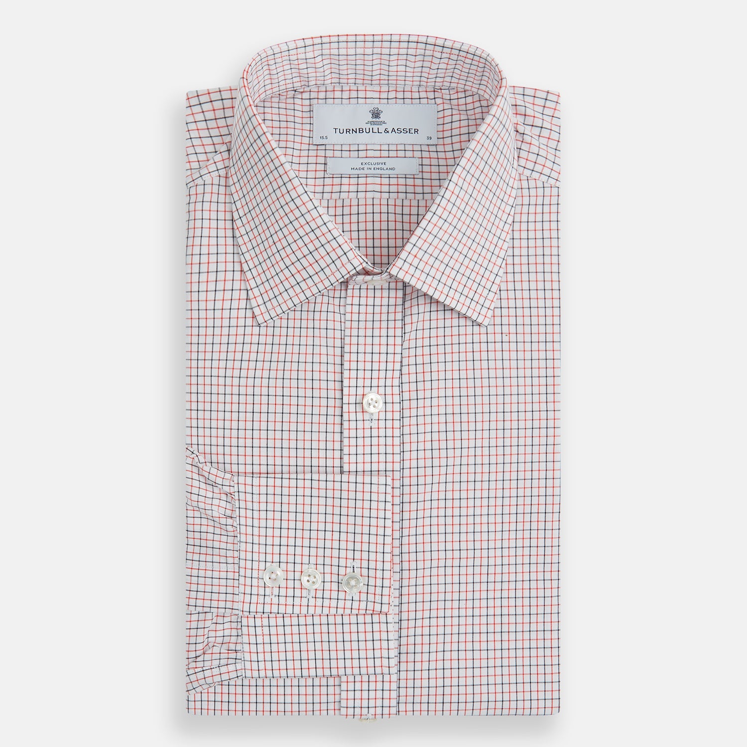 Image 4 of product Red and Navy Graph Check Mayfair Shirt