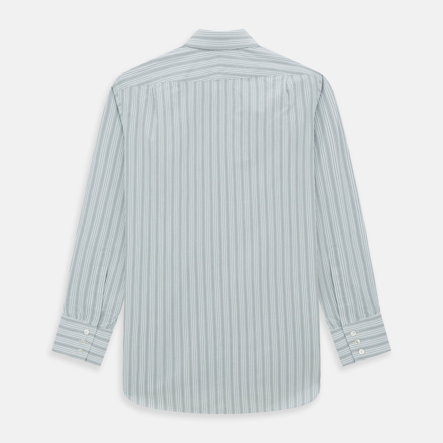 Image 6 of product Grey Fine Track Stripe Mayfair Shirt