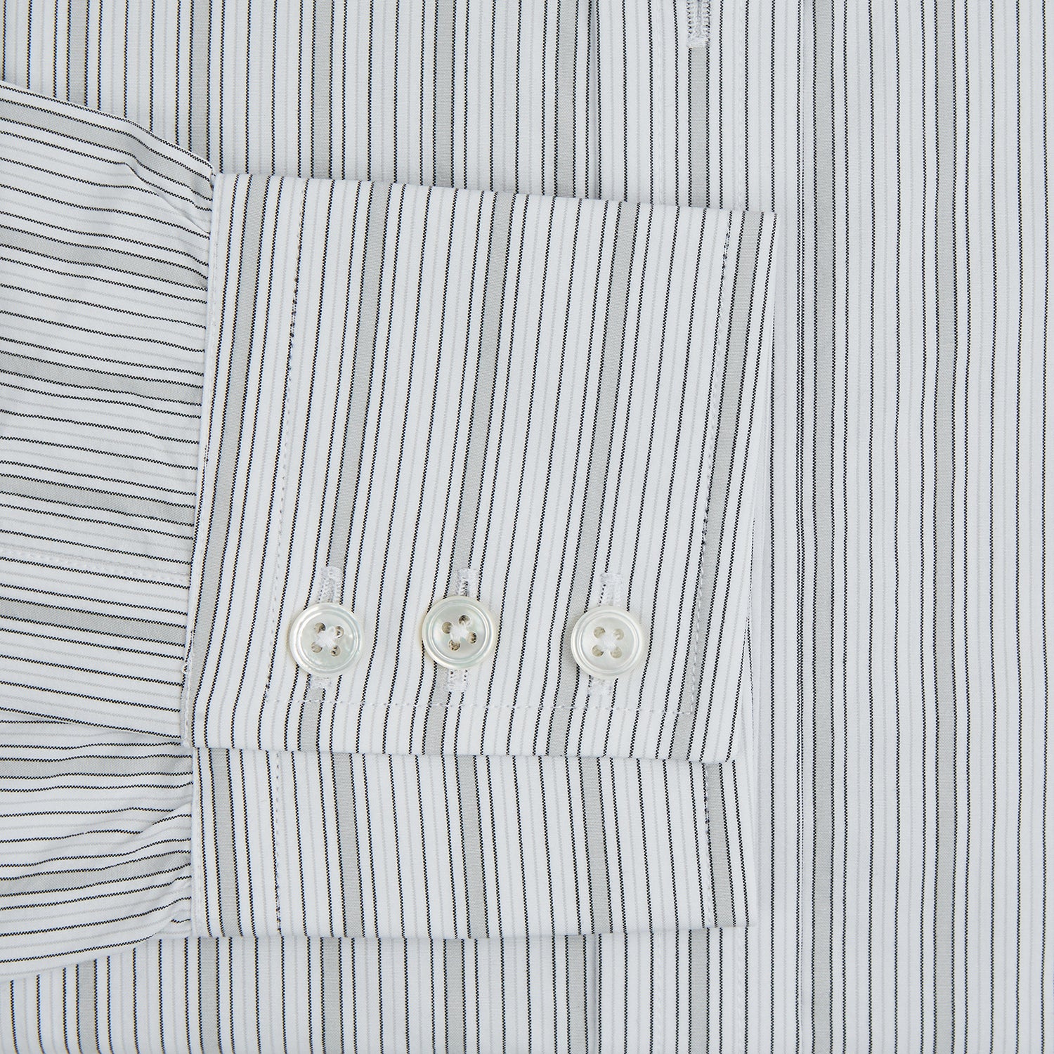 Image 3 of product Grey Fine Track Stripe Mayfair Shirt