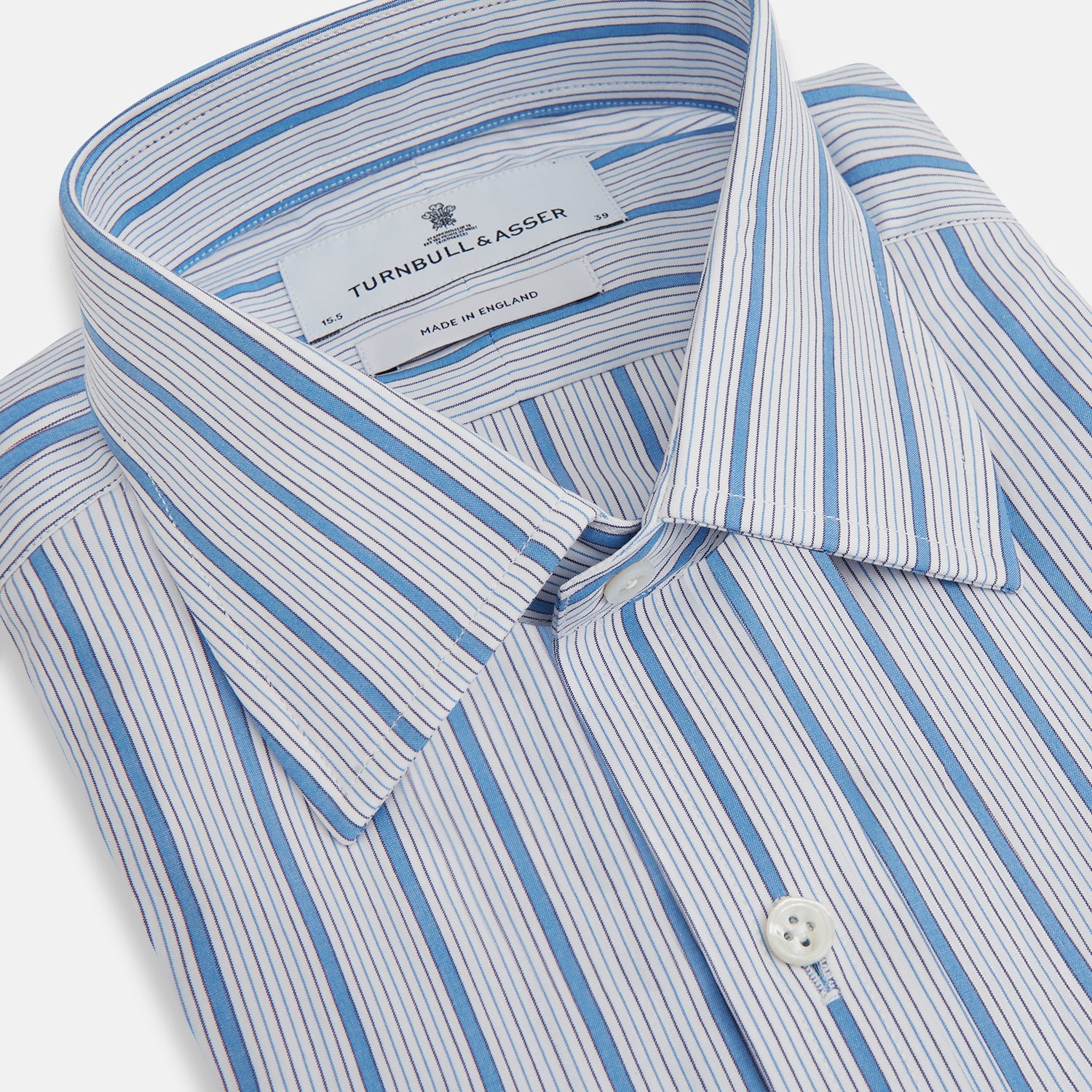Image 2 of product Blue Multi Track Stripe Mayfair Shirt