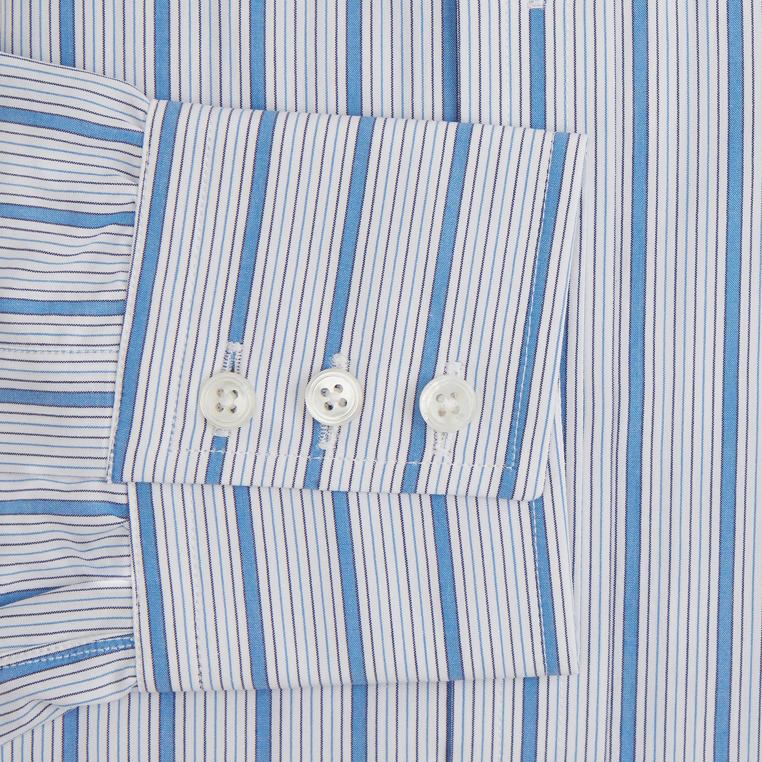 Image 3 of product Blue Multi Track Stripe Mayfair Shirt