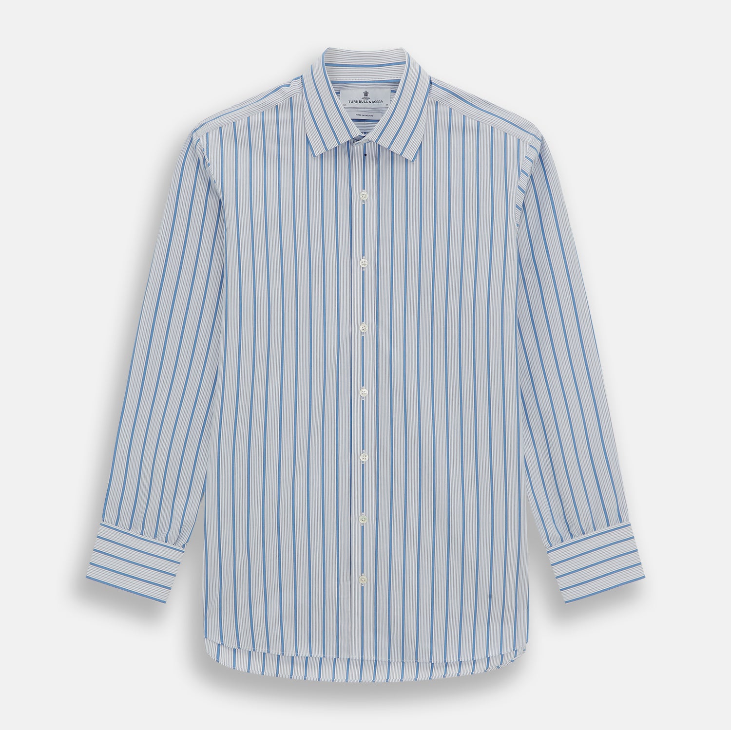 Image 1 of product Blue Multi Track Stripe Mayfair Shirt