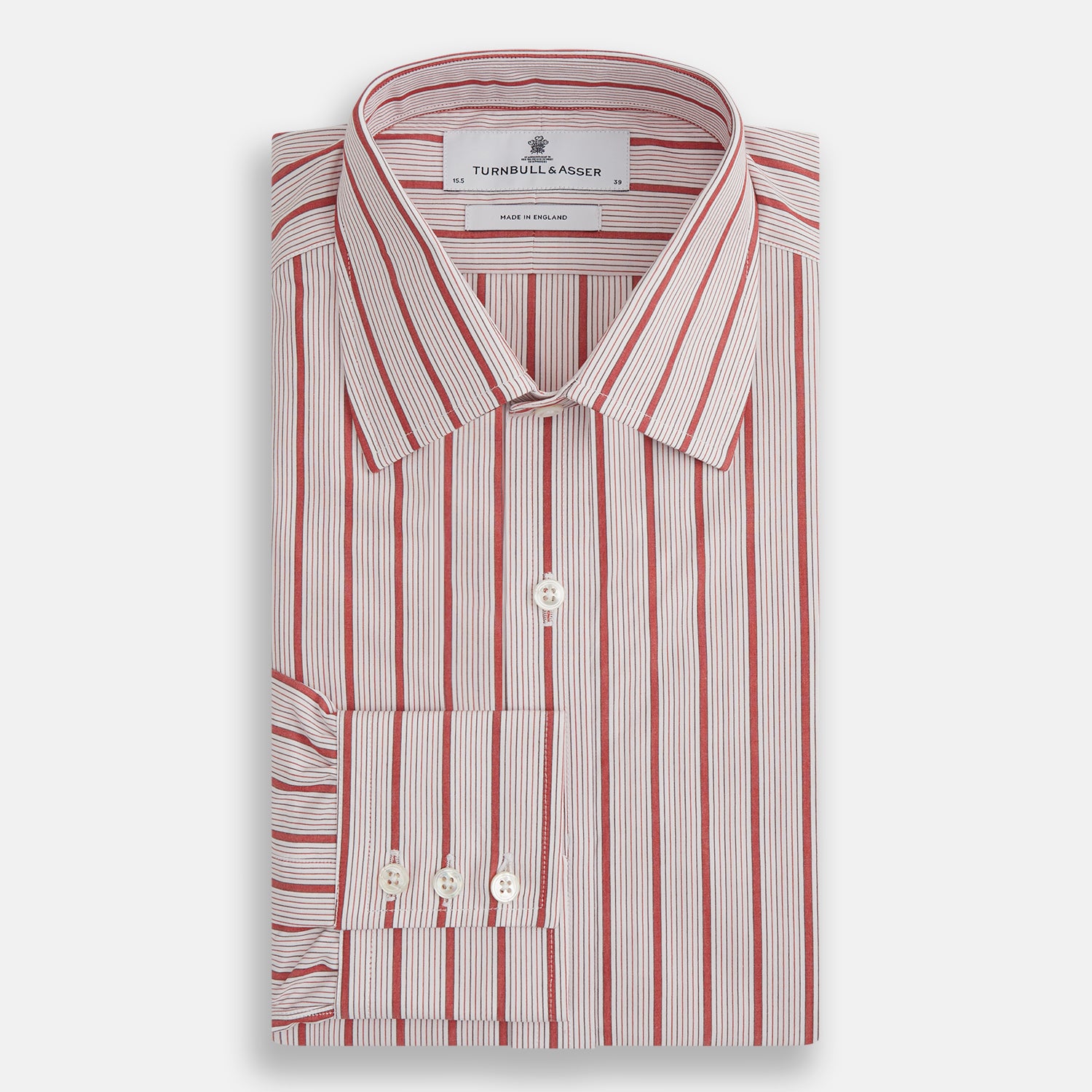 Image 4 of product Red Multi Track Stripe Mayfair Shirt