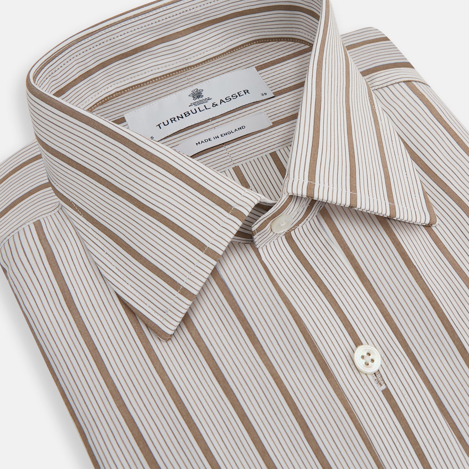Image 2 of product Brown Multi Track Stripe Mayfair Shirt