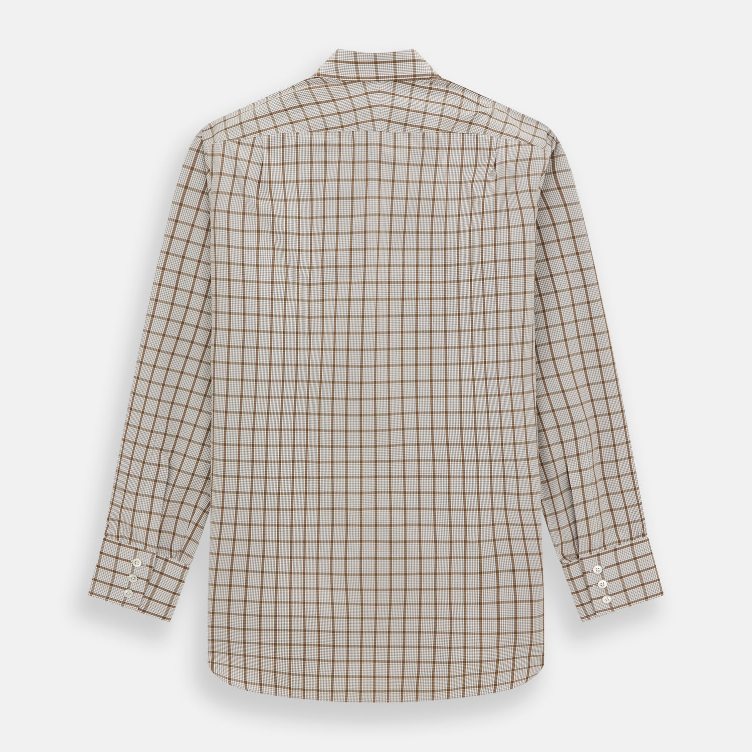 Image 5 of product Brown Graph Overlay Check Mayfair Shirt