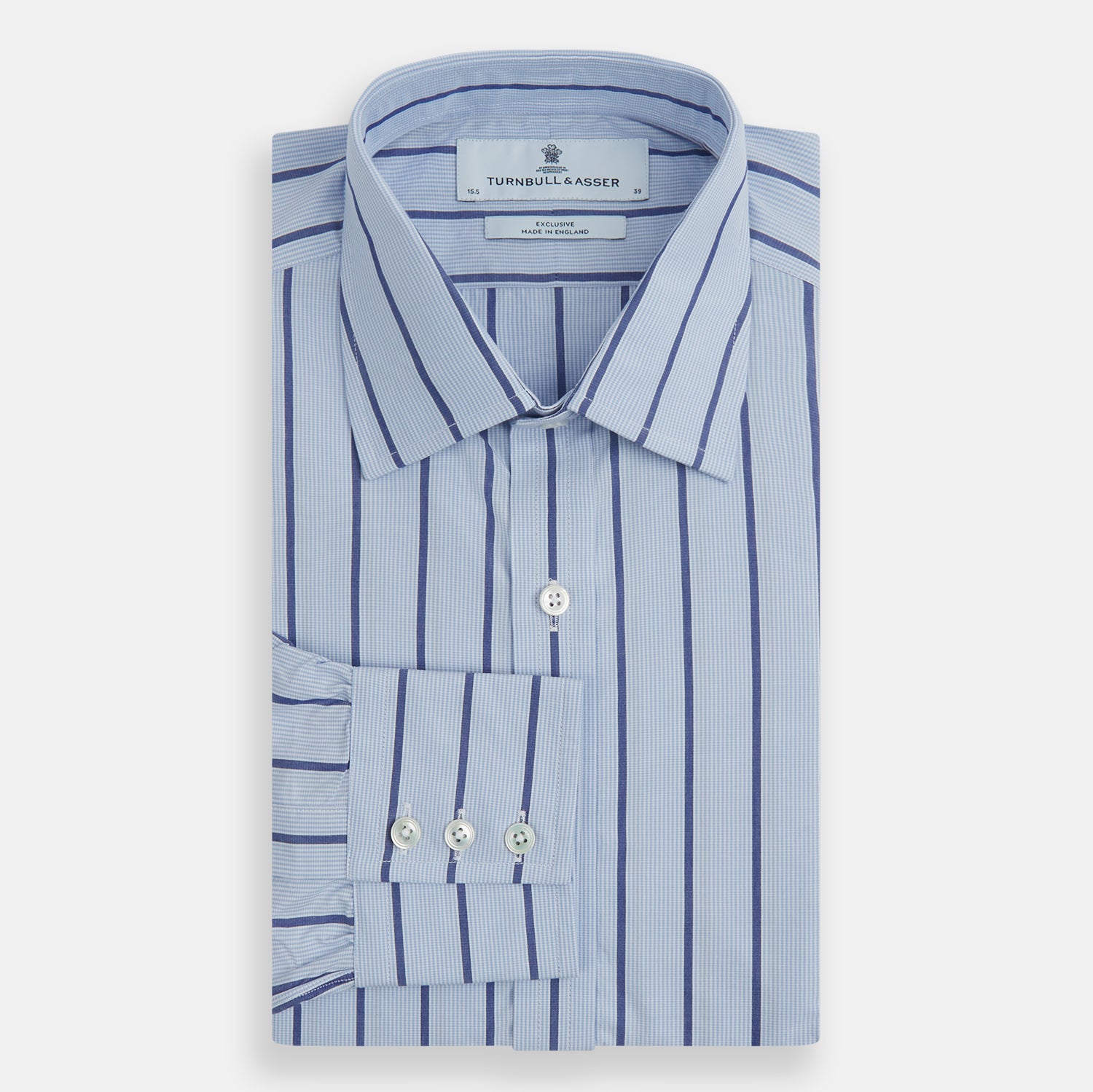 Image 4 of product Blue Track Stripe Mayfair Shirt