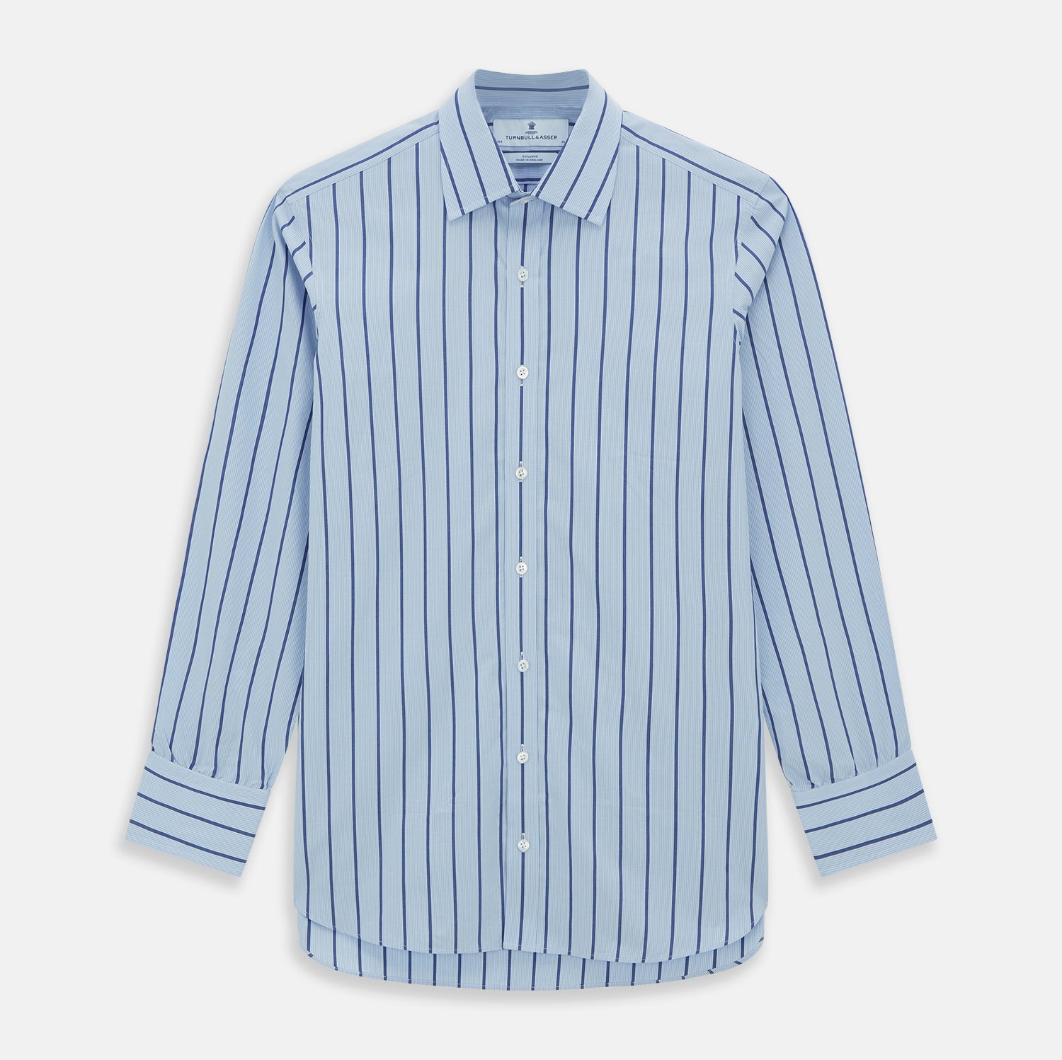 Image 1 of product Blue Track Stripe Mayfair Shirt