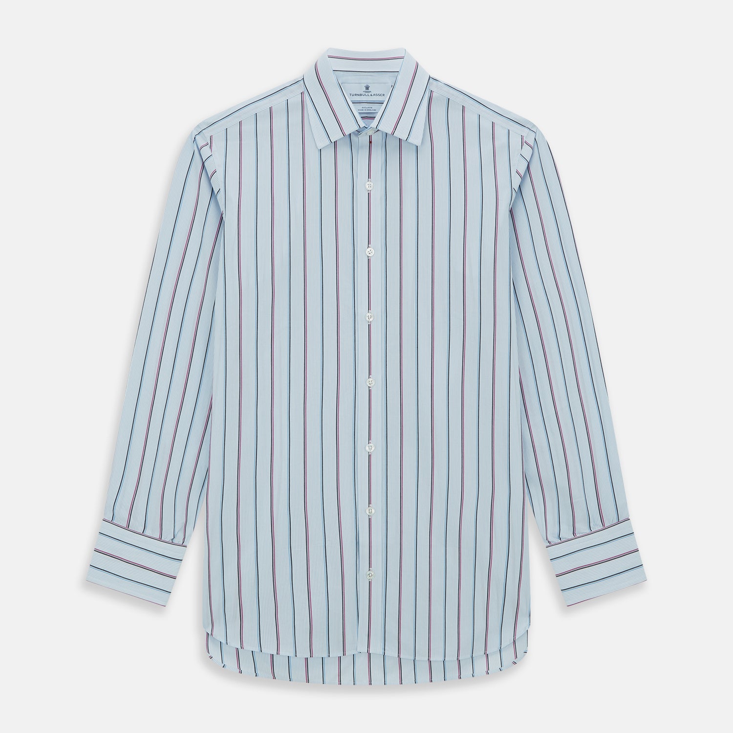 Image 1 of product Blue and Pink Shadow Stripe Mayfair Shirt