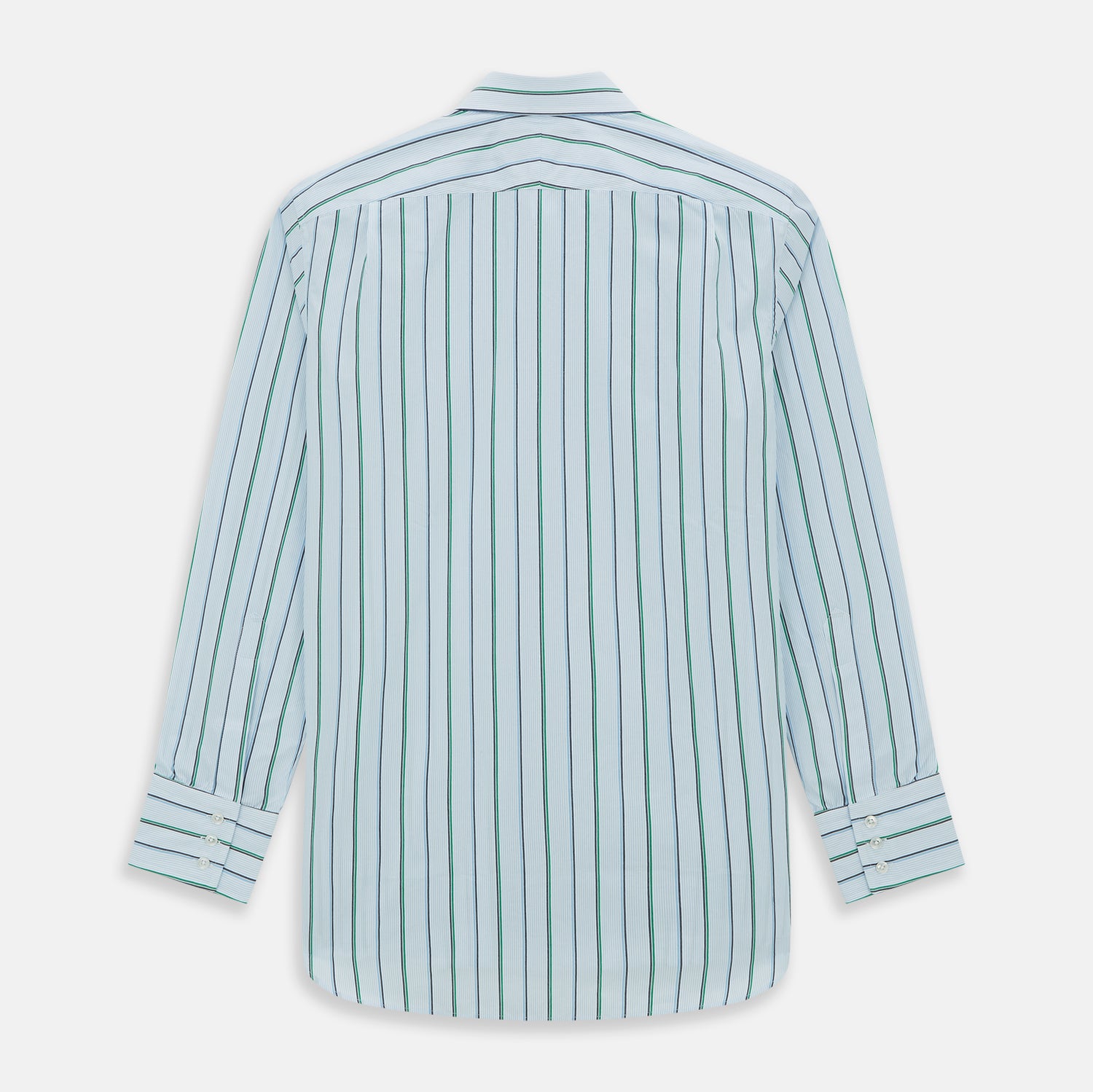 Image 6 of product Blue and Green Shadow Stripe Mayfair Shirt