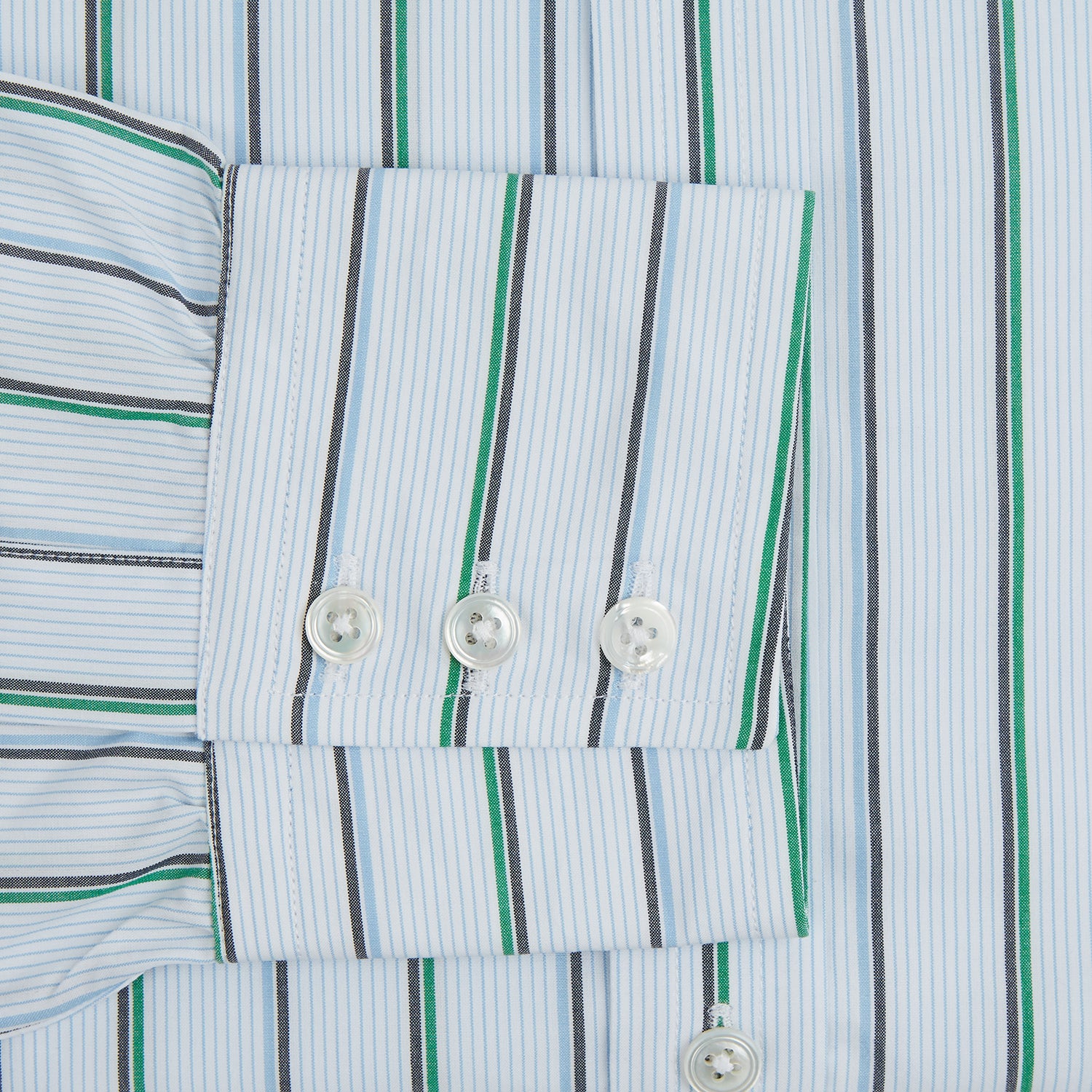 Image 3 of product Blue and Green Shadow Stripe Mayfair Shirt