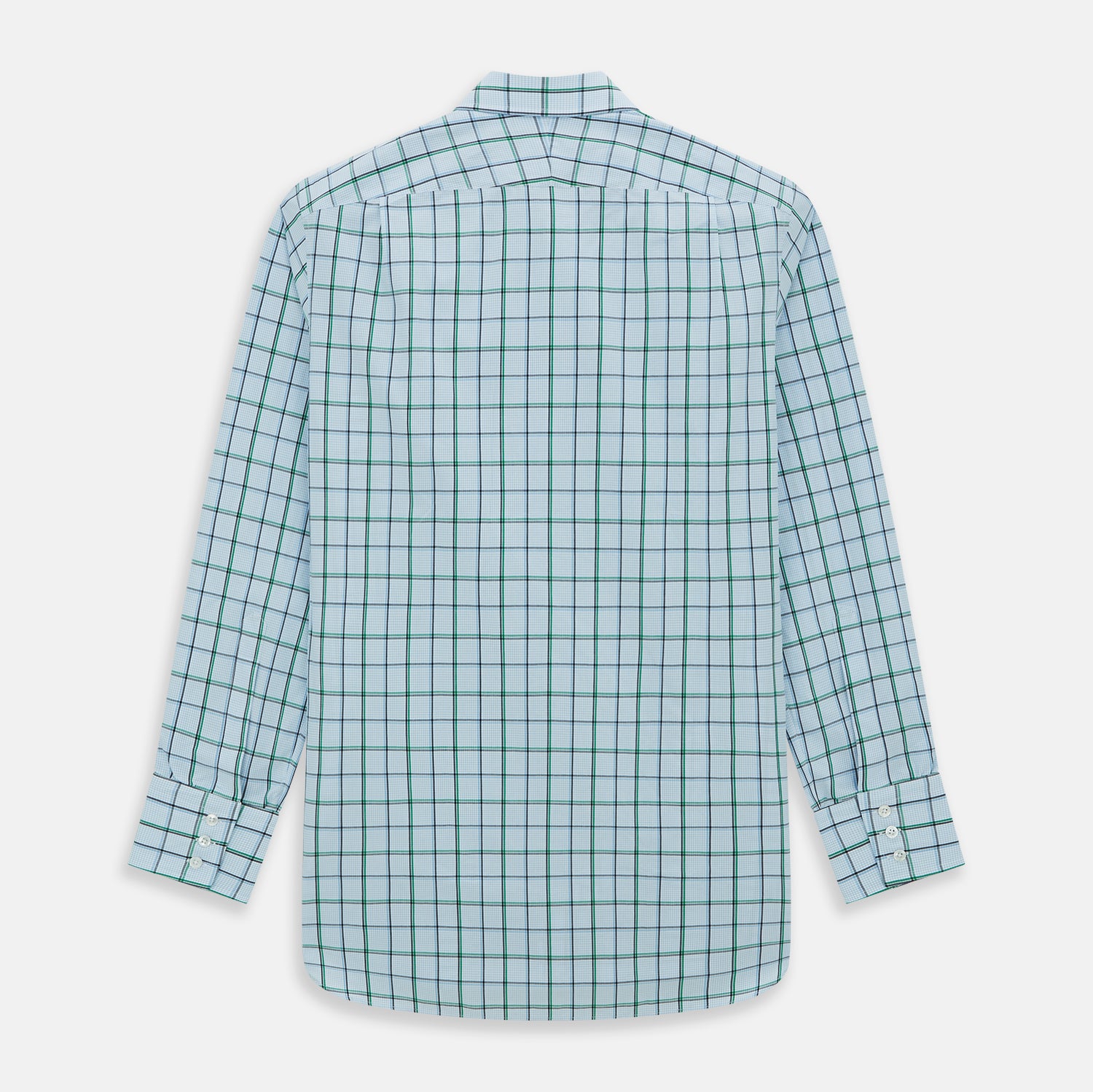 Image 6 of product Blue and Green Tattersall Check Mayfair Shirt